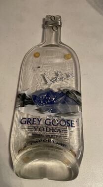Grey Goose vodka bottle cheese tray 13-1/2"
